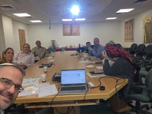 מנחי רשת אמי"ת במפגש עם הרצוג עולמי. למידת עמיתים בנושא חינוך יהודי בתפוצות